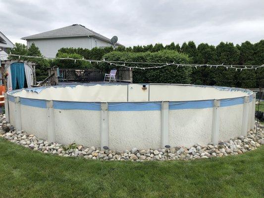 Pool before