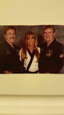 Master Carol Parenti w/ Chuck Norris & Aaron Norris