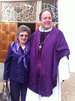 Anne G. and Fr. Tom.