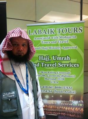 Labaik Tours Manager Rizwan in Makkah