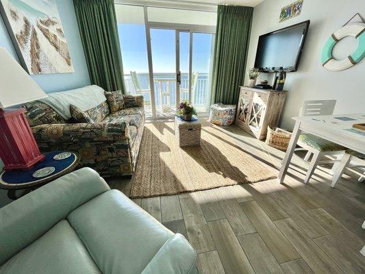 Oceanfront living room