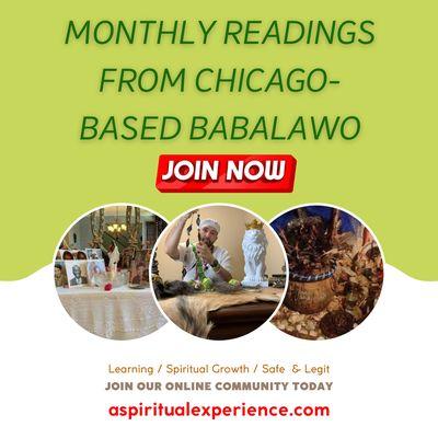 Join Us For Our Monthly Readings and Guidance From Baba Victor