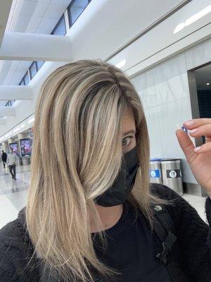 Beautiful, healthy blonde highlights