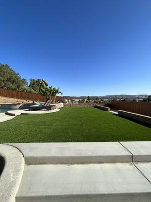 Landscape Design- Added turf to enhance the yard's appearance