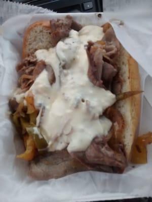 Cheesesteak from Red Wattle, tender and good flavors