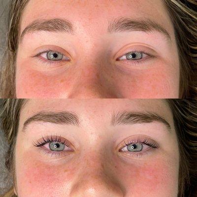 lash lift and tint