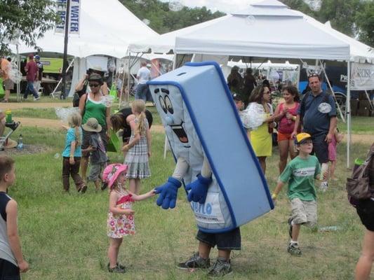 Verlo Mattress Man greets his fans