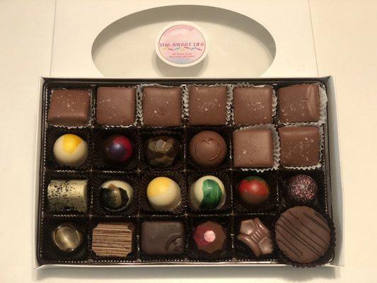 Assortment if handcrafted chocolates