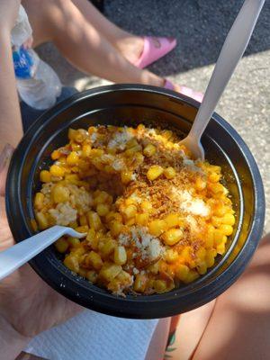 IT'S CORN! 
 Elote with a twist, the Wagyu fat adds so much wonderful flavor.