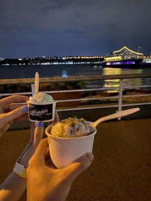 Eating ice cream back in New York City