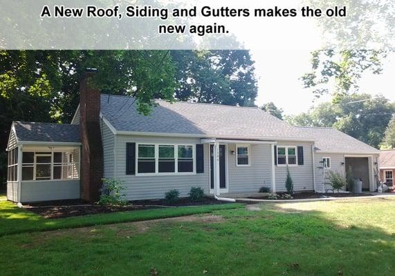 New Roof, siding and gutters