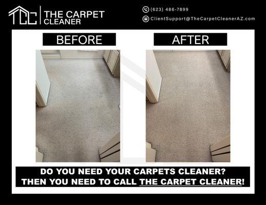 Have soil and dark marks in your traffic areas? Looks like you need your carpets cleaner. Which means you need to call The Carpet Cleaner!