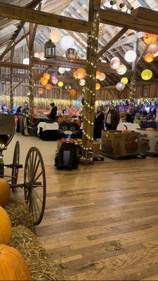 Inside of the barn, top floor.