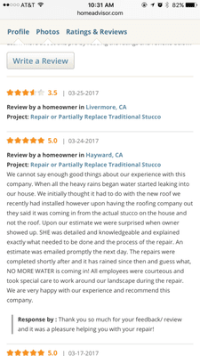 Real reviews from real verified homeowners!