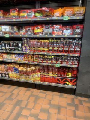 Beef jerky selection