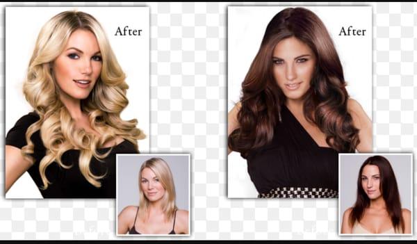 Add length and volume giving a natural look to your hair with hair extensions @  OASIS SALON SPA.