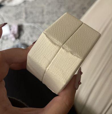 Peeled jewelry box