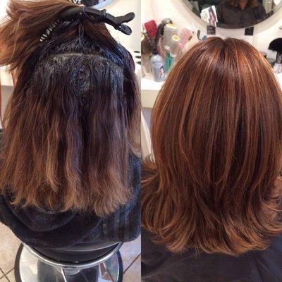 Color correction and balayage