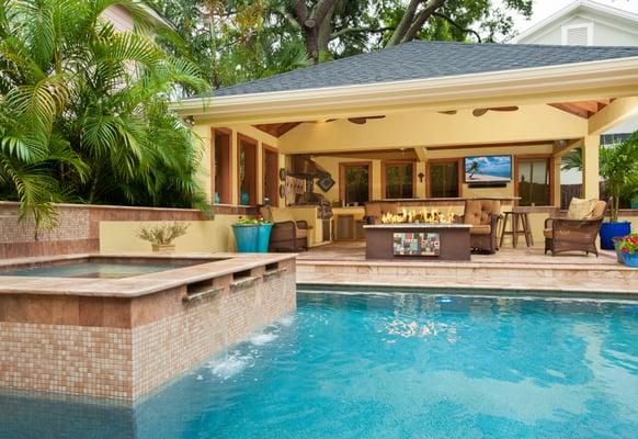 Custom Pool w/Cabana