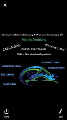 Shoreline mobile detailing & pressure cleaning llc