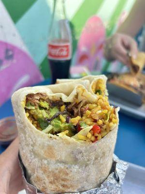 Vegan Fried Avocado Burrito