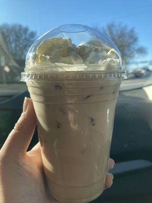 Marshmallow world iced latte