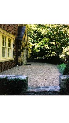 Before picture of Flagstone walkway in Buckhead, GA