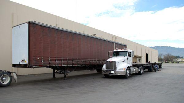 Flatbed Truck Services California Curtainside Trailer