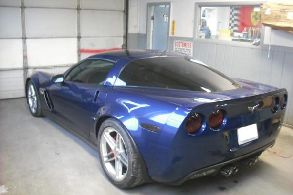 2006 Chevy Corvette, left quarter panel hit. After.