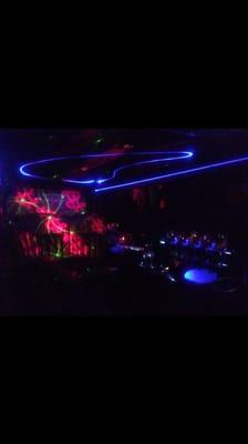 Laser show inside 8pax