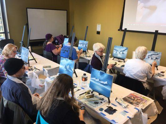 Class held at Vancouver Library taught by TrueLeah's Art Studio