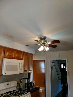 Before & After Ceiling Repair and Re-Paint in Wayne, PA