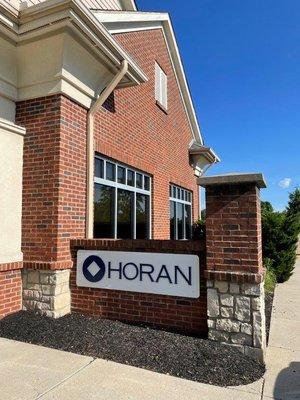 Signboard at Dayton estate planning consultant HORAN