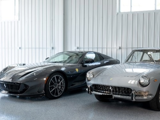 New and Vintage Ferraris in Storage