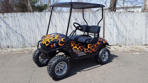 Custom EZGO golf cart