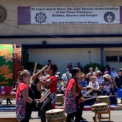 Entertainment at Obon festival