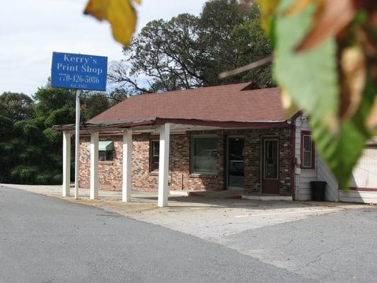 Kerry's Rustic location just past the railroad overpass near downtown Kennesaw.