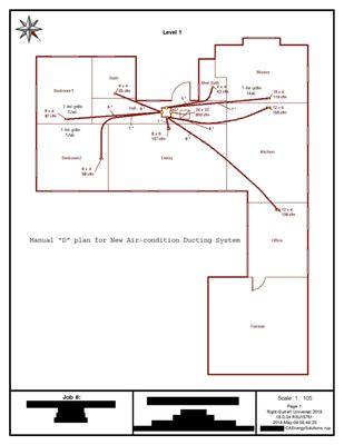 Manual "D" plan for New Air-condition Ducting System