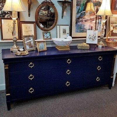 Lacquer painted Baker dresser