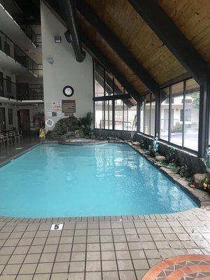 Indoor pool and hot tub