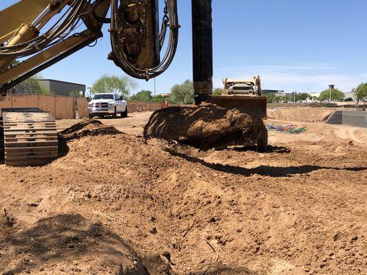 Drilling at the Promenade in Scottsdale