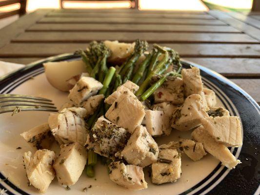 Asparagus and chicken