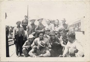 braceros at the southern pacific railroad yard in west oakland 1943.