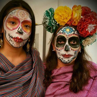 Two gorgeous day of the Dead ladies