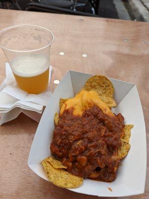 BBQ nachos at Square Roots Fest.