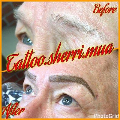 Microbladed & powderfill permanent eyebrows