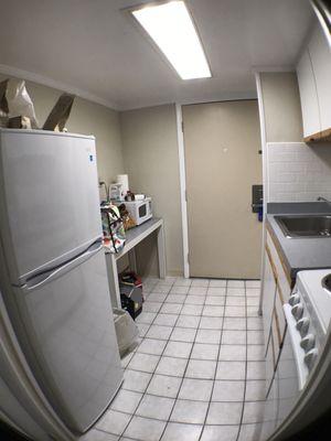 The kitchen in the room