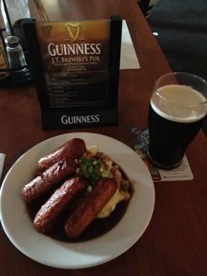 Bangers, mash, and Guinness