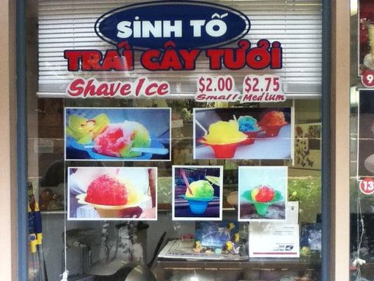 they sell shave ice too!