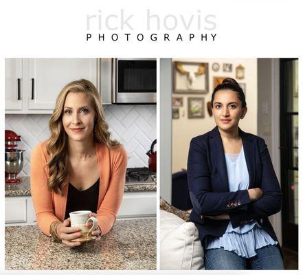 Two recent editorial shoots. On the left is WSOC anchor/reporter Allison Latos, photographed for Charlotte Magazine and Nimisha Srivastava,